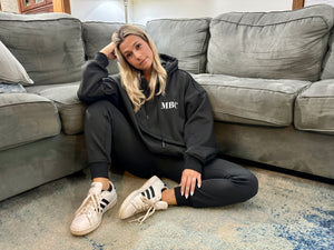 Oversized Hoodie - Midnight Snuggle with Embroidered Logo
