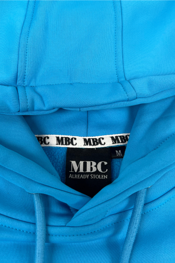 Oversized Hoodie - His Favorite Blue with Embroidered Logo