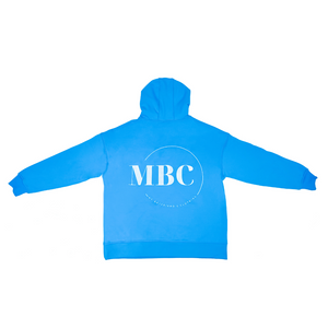 Oversized Hoodie - His Favorite Blue with Embroidered Logo