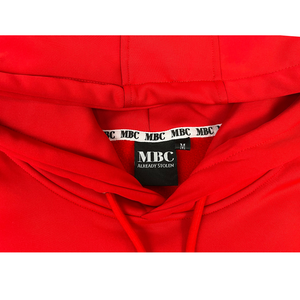 Oversized Hoodie - Red Hot Romance with Embroidered Logo