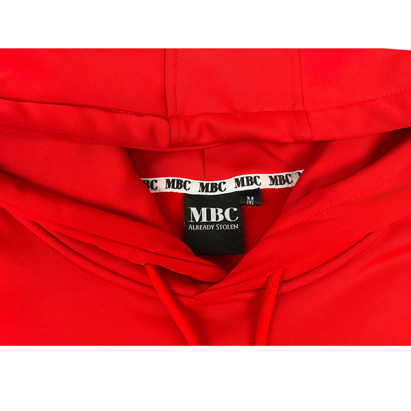 Oversized Hoodie - Red Hot Romance with Embroidered Logo