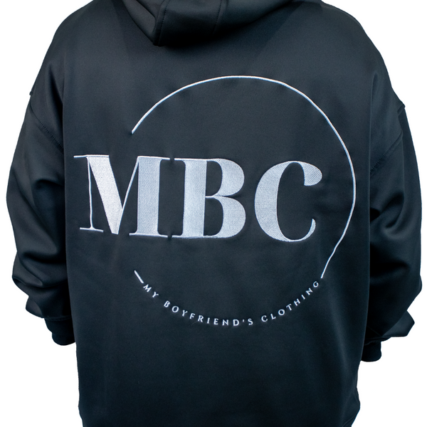 Oversized Hoodie - Midnight Snuggle with Embroidered Logo