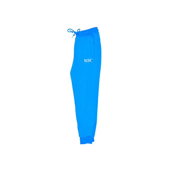 Joggers - His Favorite Blue with Embroidered Logo