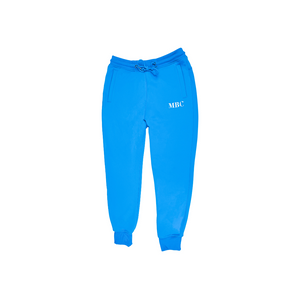 Joggers - His Favorite Blue with Embroidered Logo