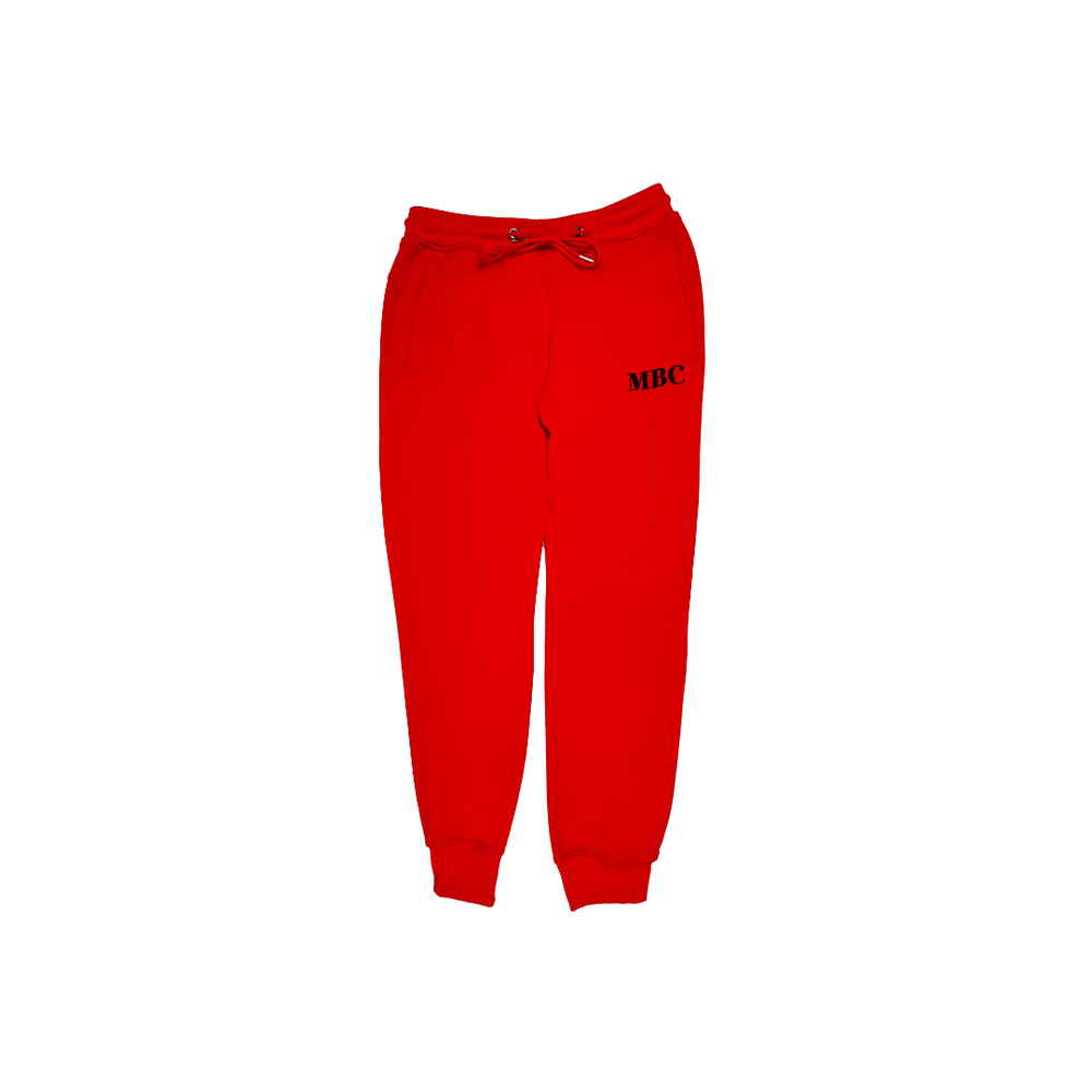 Joggers - Red Hot Romance with Embroidered Logo