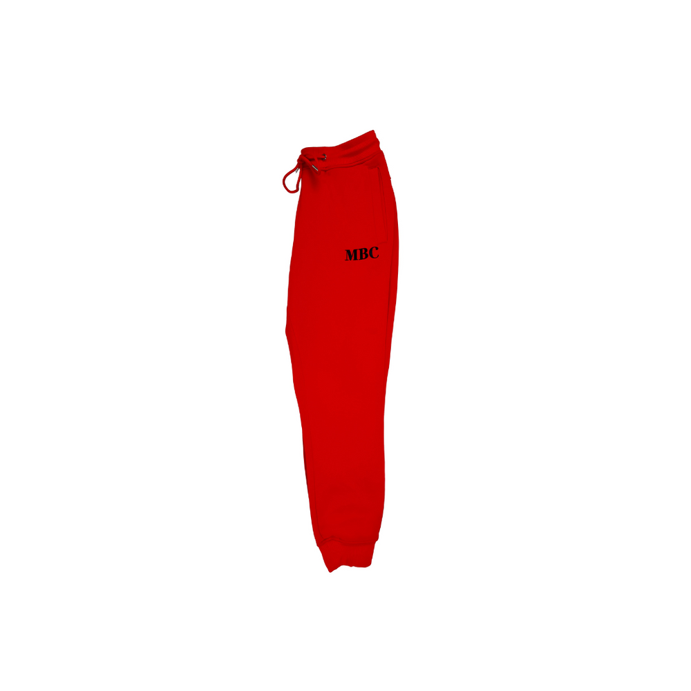 Joggers - Red Hot Romance with Embroidered Logo