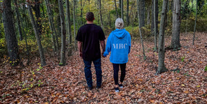 Oversized Hoodie - His Favorite Blue with Embroidered Logo